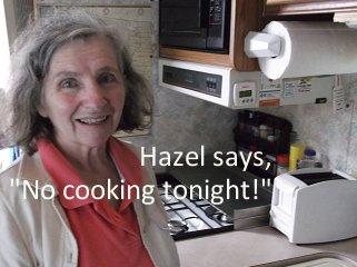 Hazel is looking forward to a great anniversary meal.